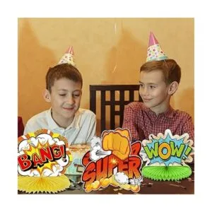 10 piezas de decoración de fiesta temática de héroe_6