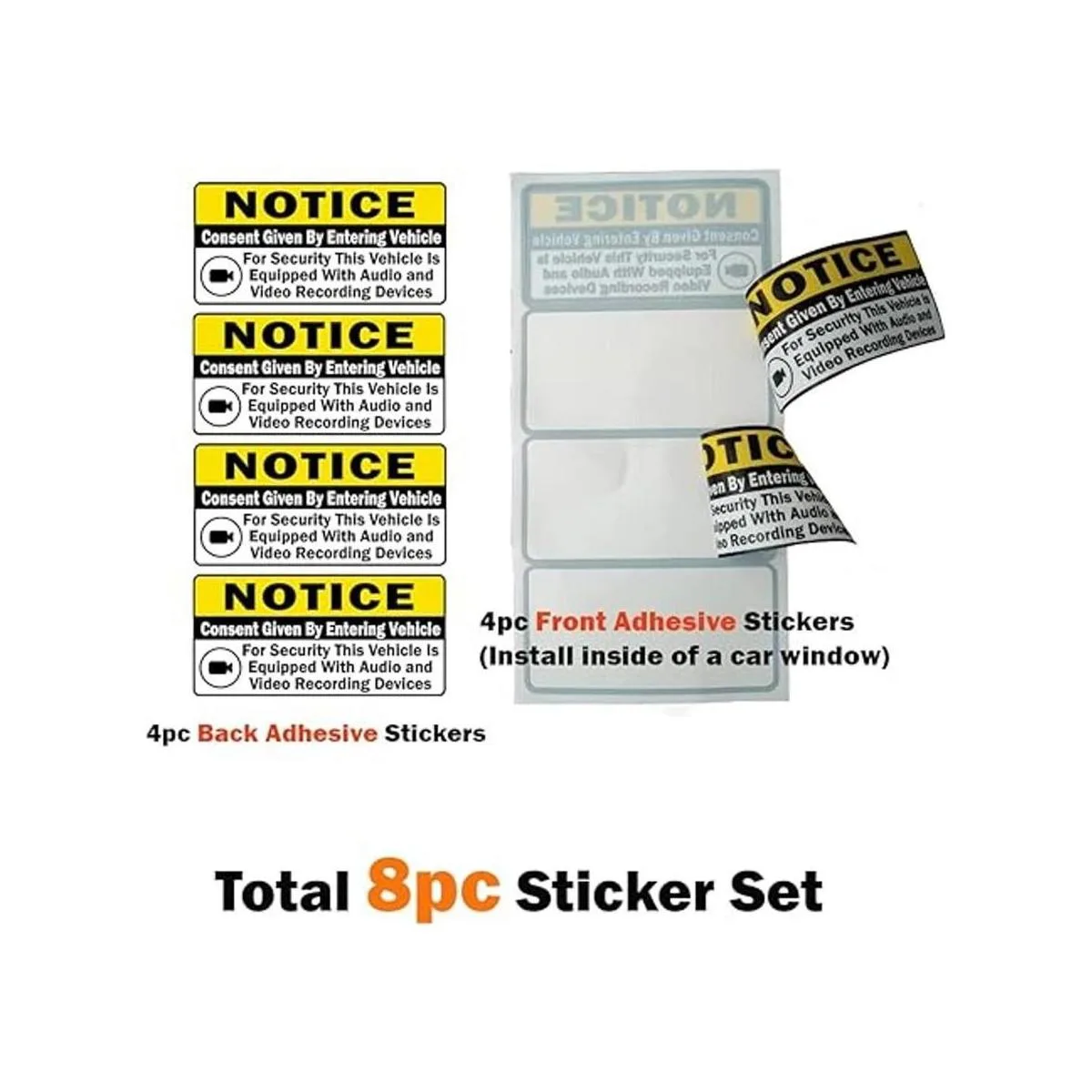 TOTOMO Juego de 8 calcomanías de consentimiento de_2