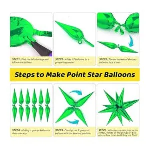 72 globos de estrella globos de polietileno de cono de_6