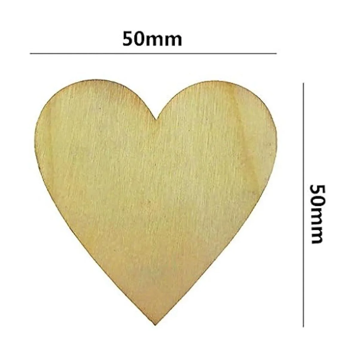 Akusety Juego de 100 discos de madera sin acabar con_4