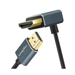 Twozoh Cable HDMI flexible a HDMI en ángulo hacia abajo de_2