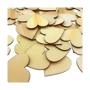 Akusety Juego de 100 discos de madera sin acabar con_2