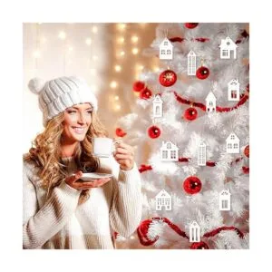 18 adornos de madera para casa para árbol de Navidad_7