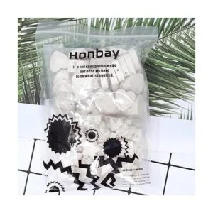 Honbay 100 cuentas espaciadoras de madera sin terminar con_7