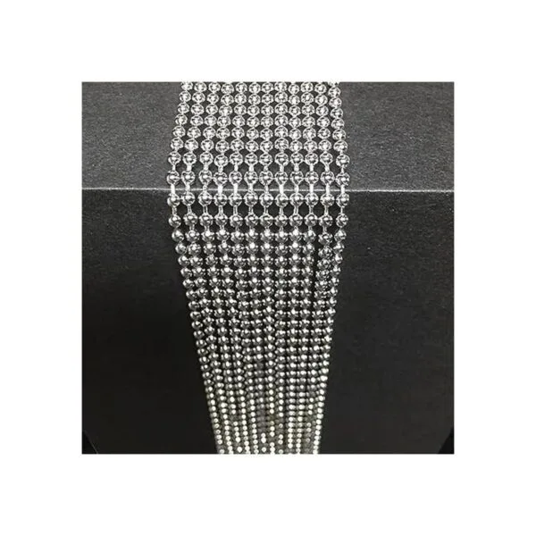 Collar cadena de bolas chapado en níquel KinHom 24_7