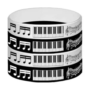 24 pulseras de goma con notas de piano Notas de piano_4
