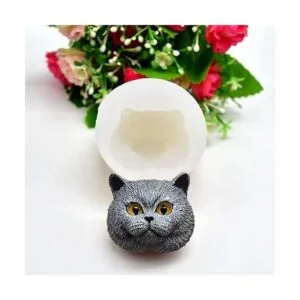 Set of 2 Pet Cat Silicone Resin Molds British Shorthair_3
