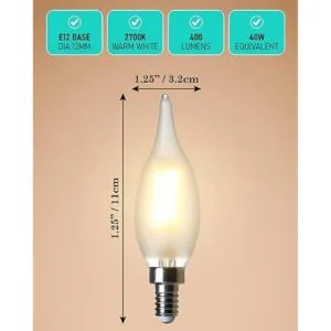 AMDTU Bombilla LED E12 bombillas de candelabro_3