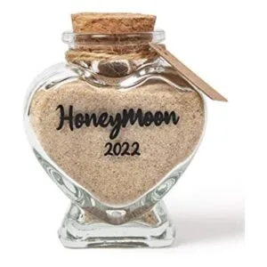 Tarro de recuerdo de arena de luna de miel regalo de_1