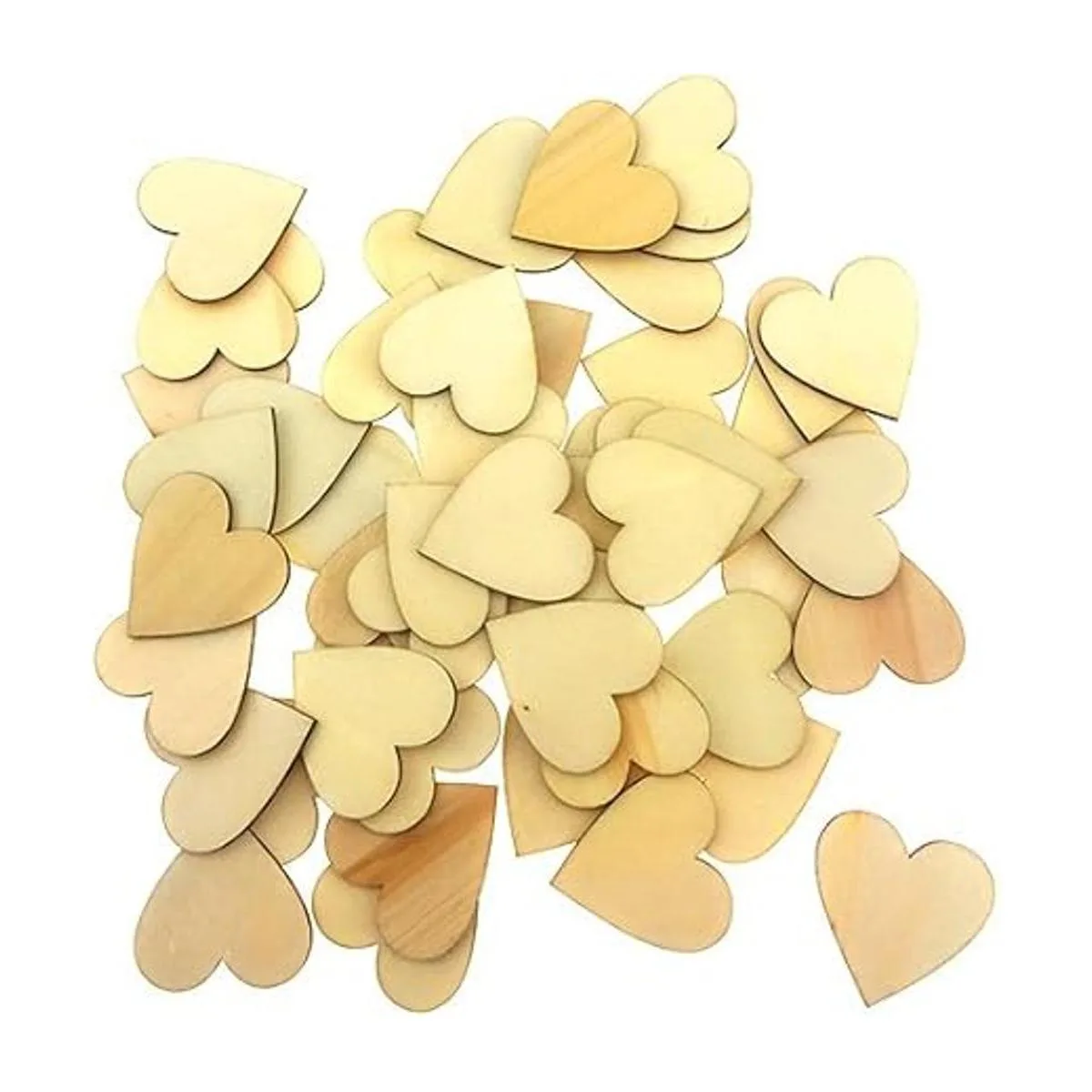 Akusety Juego de 100 discos de madera sin acabar con_7