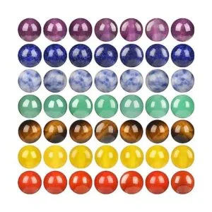 Cuentas de piedra natural de 7 chakras de 0.236 in 100_1