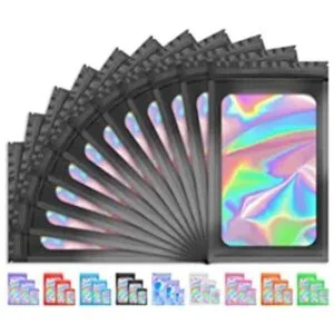 TIFICAL 100 bolsas holográficas para pestañas uñas a_1