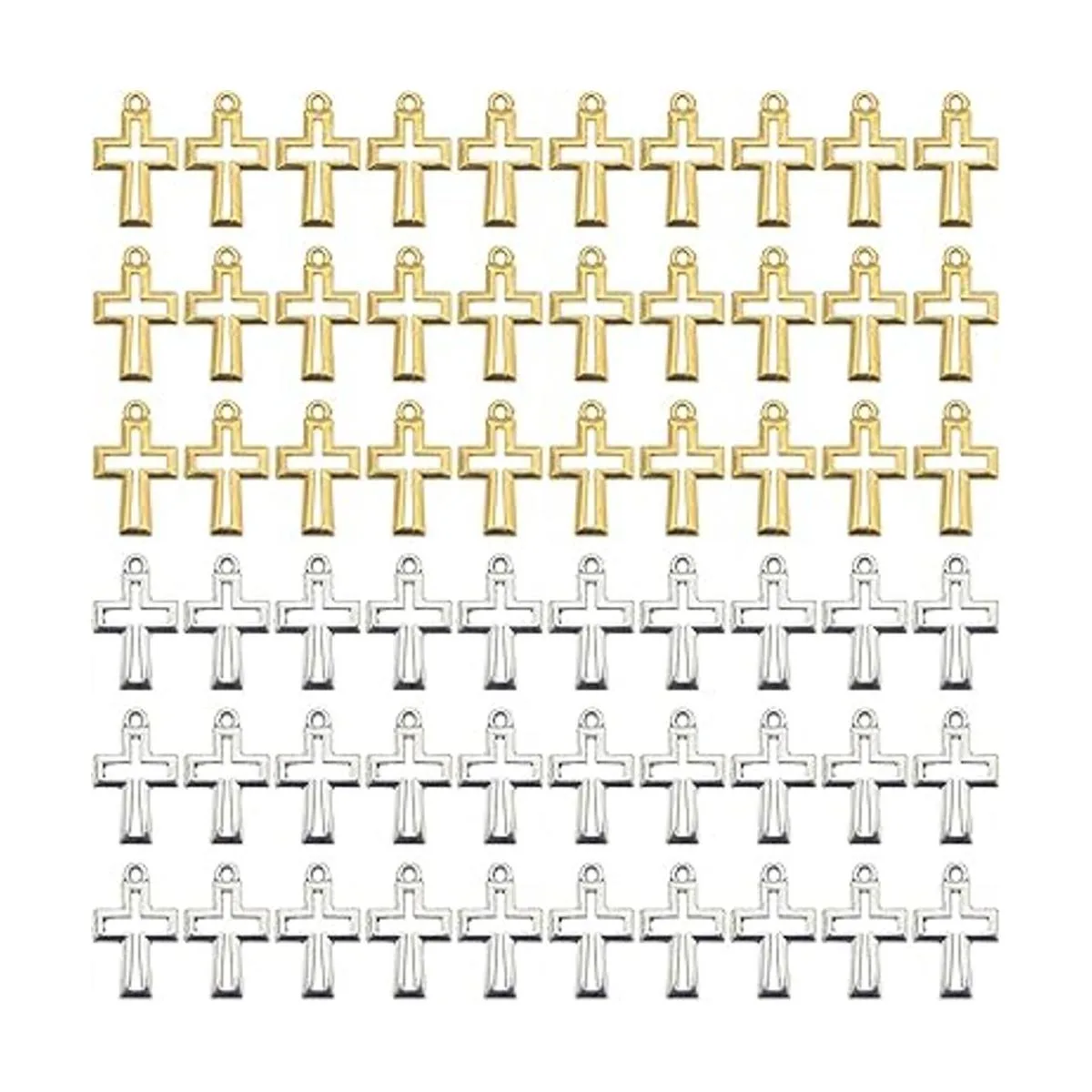 WAY DENG Paquete de 100 aretes surtidos de aleación de_1