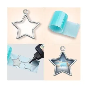 30 colgantes de metal con parte trasera abierta y marco_4