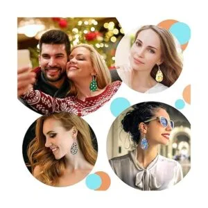 50 piezas de productos de sublimación en blanco Aretes de_6