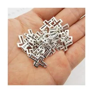 WAY DENG Paquete de 100 aretes surtidos de aleación de_4