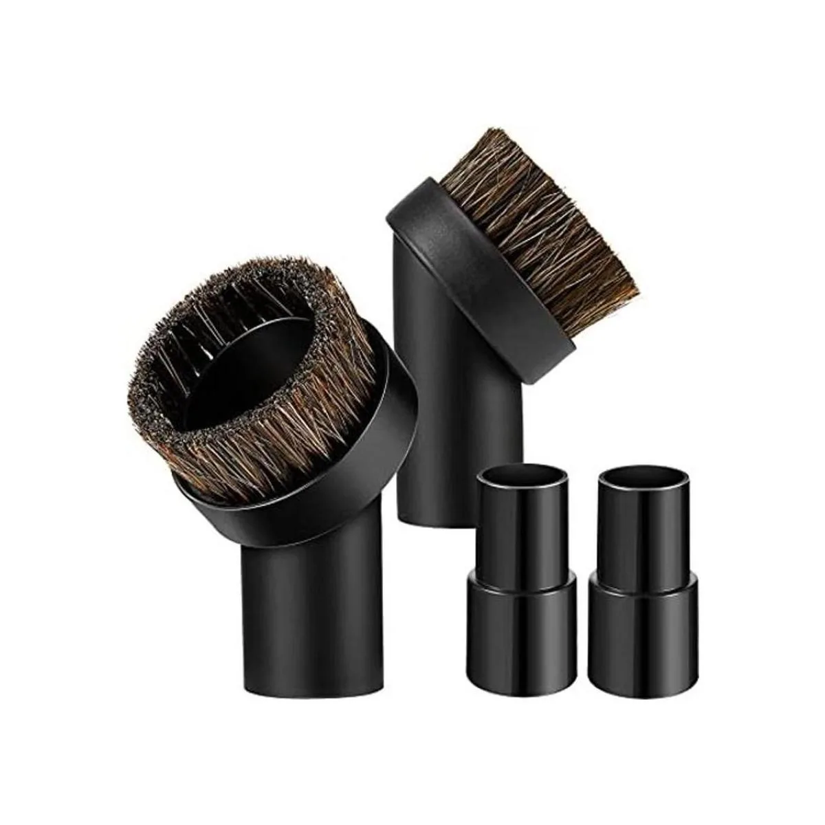 Juego de 2 cepillos redondos para el polvo del pelo de_1