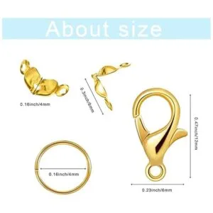 Juego de 800 piezas de accesorios para hacer joyas con 100_2