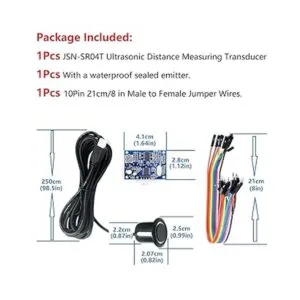 WWZMDiB JSNSR04T Módulo transductor de sensor ultrasónico_2