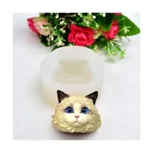 Set of 2 Pet Cat Silicone Resin Molds British Shorthair_4