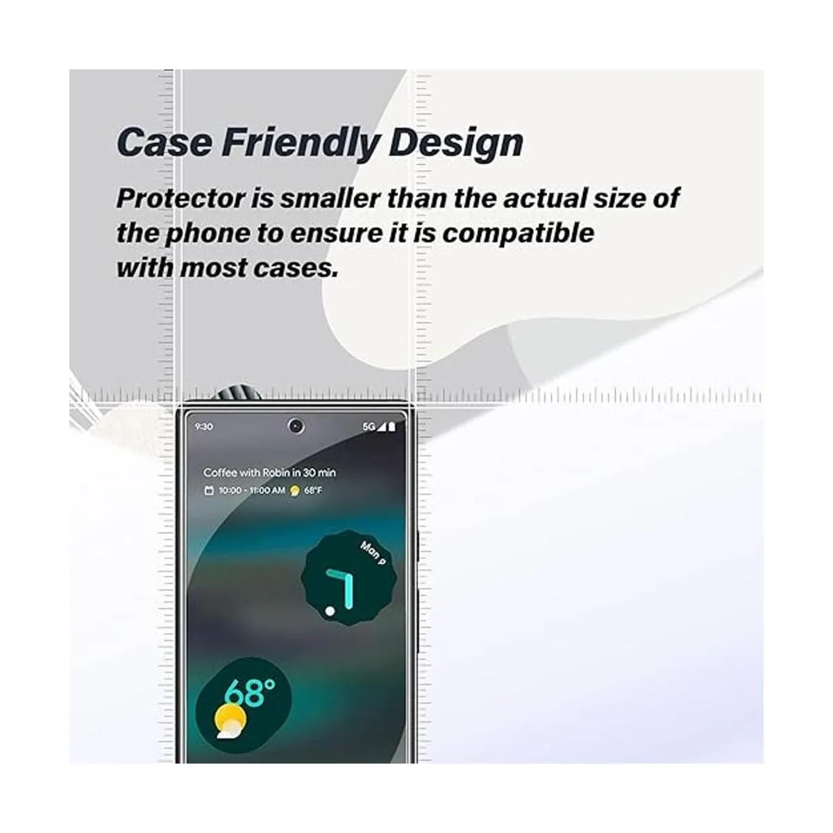 Pixel 6a Protector de pantalla de vidrio templado_5