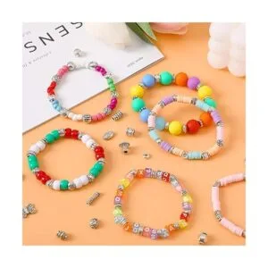 UPINS 300 cuentas espaciadoras de plata para hacer joyas_5