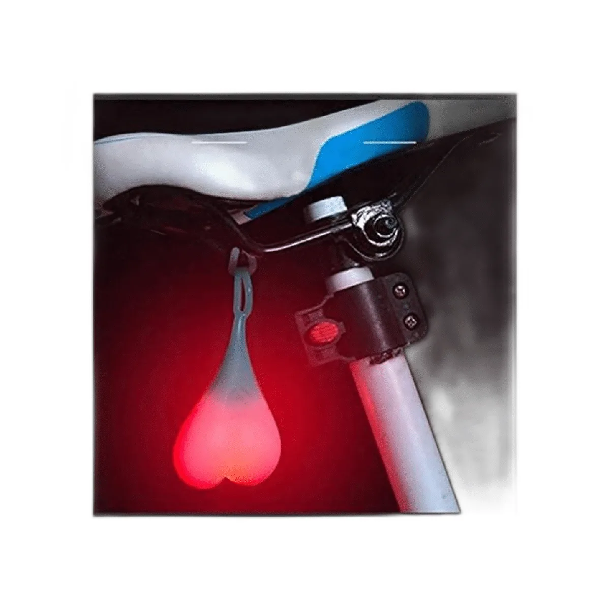 Bike Tail Light Balls Red Warning Lights LED Heart_1