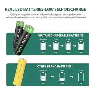 Baterías de luces solares AAA de 1100 mAh de alta_6