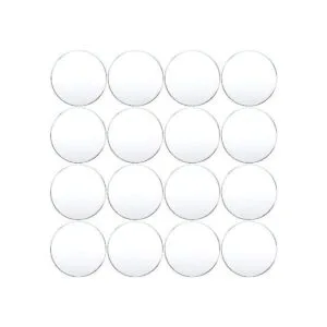 16 piezas de acrílico circular transparente de 0.08_1