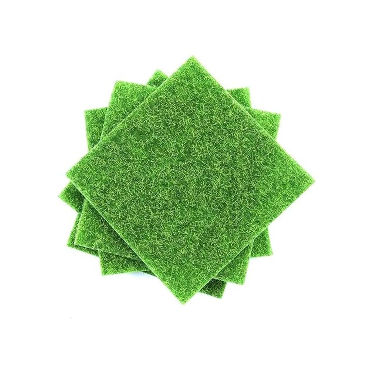 Elcoho 10 piezas artificiales de césped de jardín y césped_5