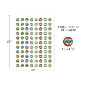 Teacher Created Resources Superhéroe Mini calcomanías_4