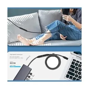 Cable de extensión USB C corto tipo C de 1.6 pies macho a_4