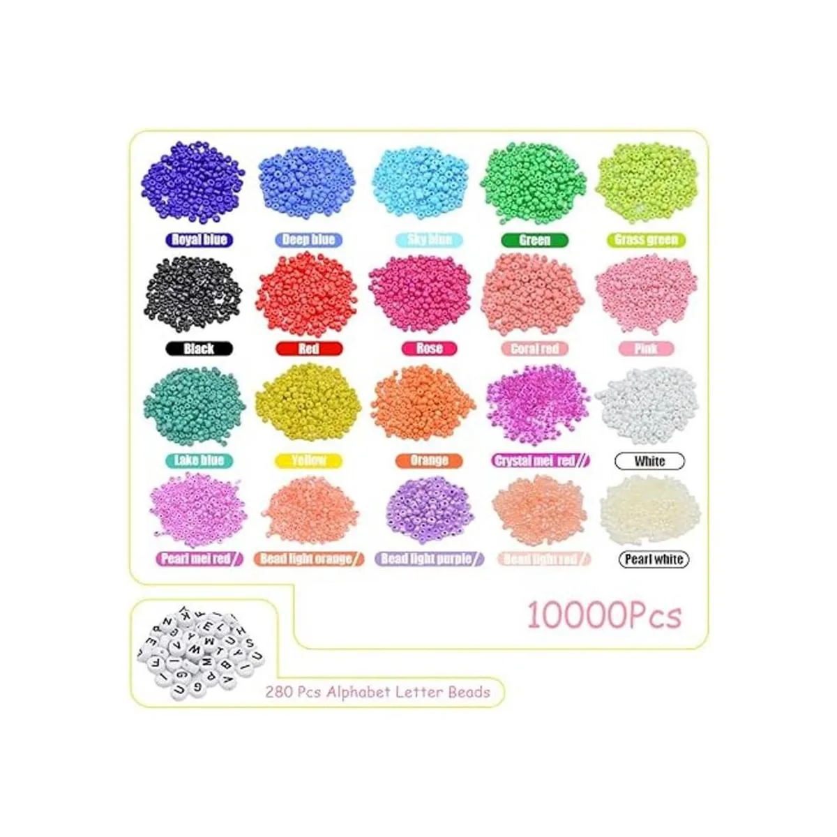 Kit de cuentas para pulseras 10000 cuentas de semillas de_4