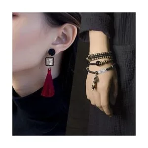 100 cuentas espaciadoras ovaladas de plata antigua con_5