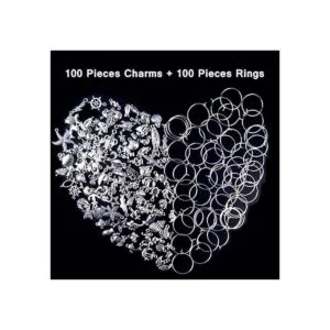 Jdesun 100 piezas de anillos de cristal de vino y_2