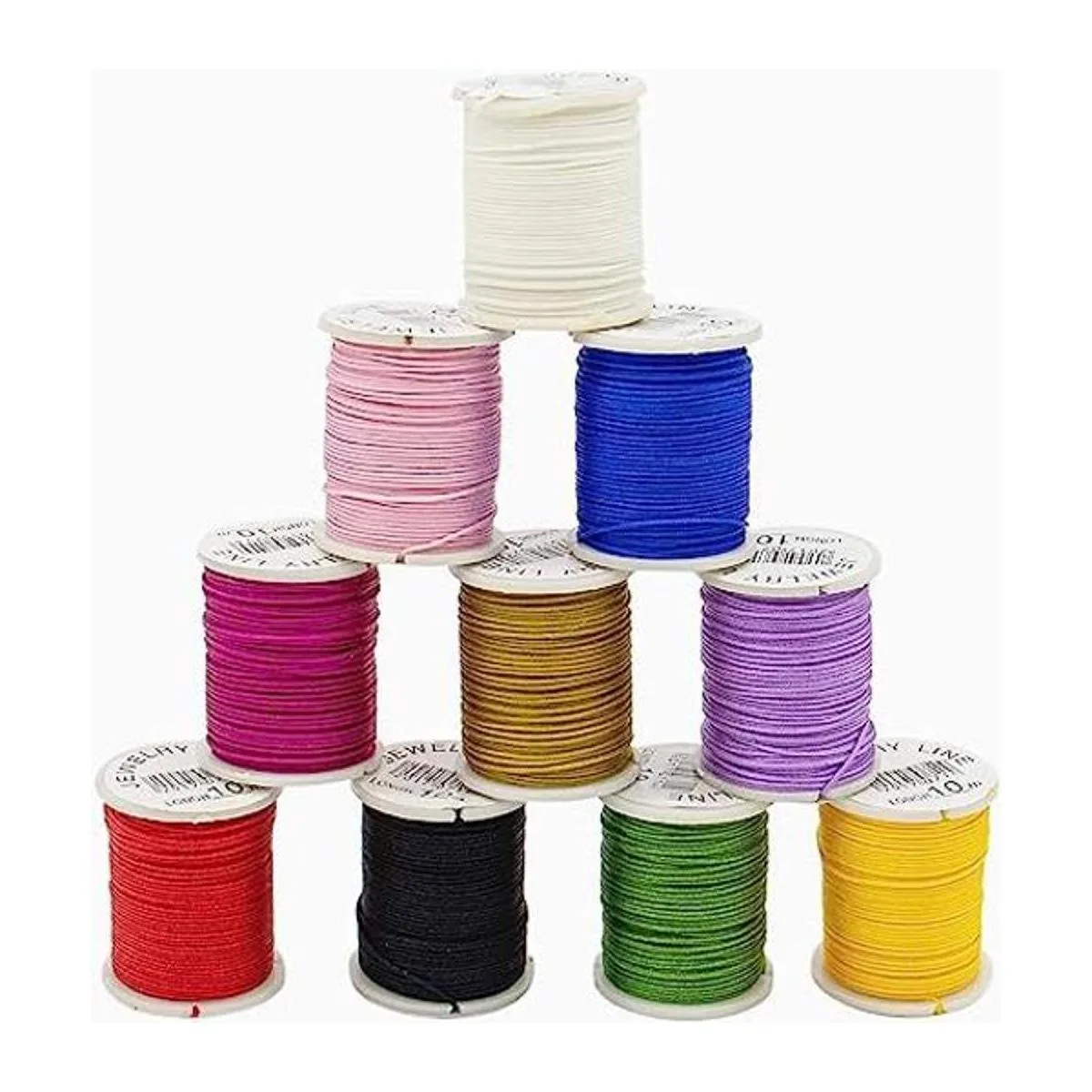 AUEAR Paquete de 10 cuerdas de nailon para joyería de_1