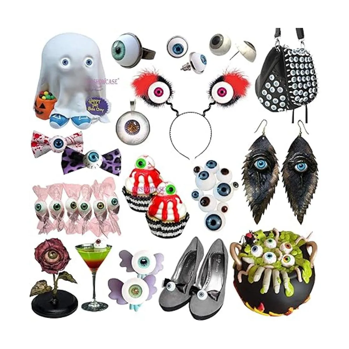 Funshowcase Moldes de silicona con cúpula de globo ocular_3