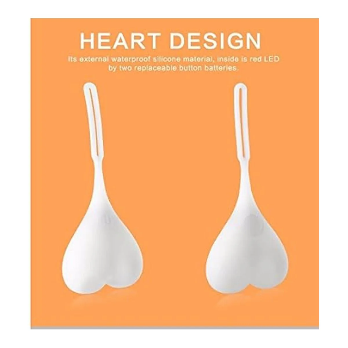 Bike Tail Light Balls Red Warning Lights LED Heart_6