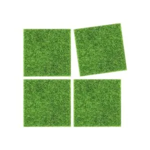 Elcoho 10 piezas artificiales de césped de jardín y césped_4