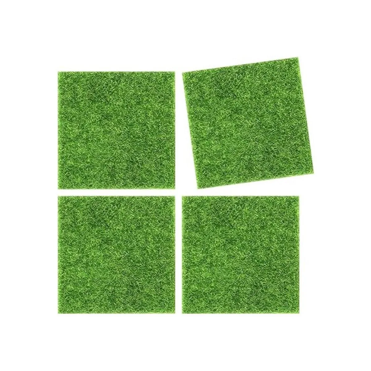 Elcoho 10 piezas artificiales de césped de jardín y césped_4