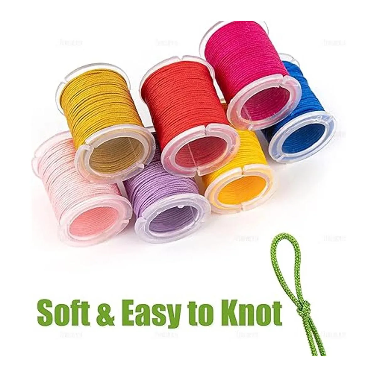 AUEAR Paquete de 10 cuerdas de nailon para joyería de_2