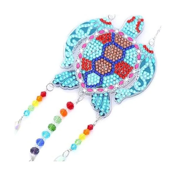 Campanillas de viento de animales de pintura de diamante_3