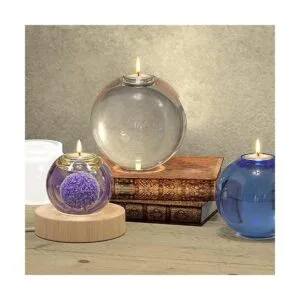 Actvty Portavelas Tealight moldes de resina 2 piezas de_3