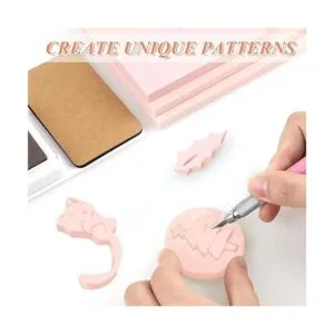 6 piezas de sellos de goma de 2 x 2 pulgadas con kit de_3