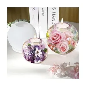 Actvty Portavelas Tealight moldes de resina 2 piezas de_2