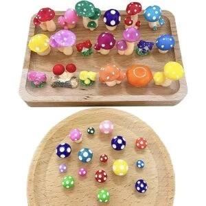 JKanruh 35 Pcs Miniature Resin MushroomCute Mushrooms_5