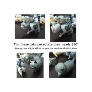Halloluck Paquete de 9 bonitas figuras de gato en_2