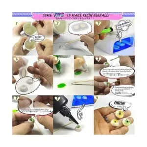 Funshowcase Moldes de silicona con cúpula de globo ocular_4