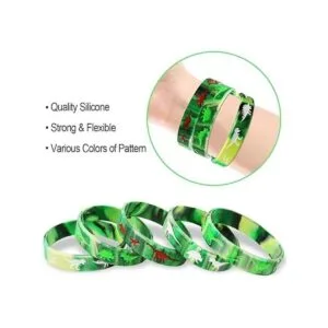 Heqishun Paquete de 30 pulseras de silicona de_3