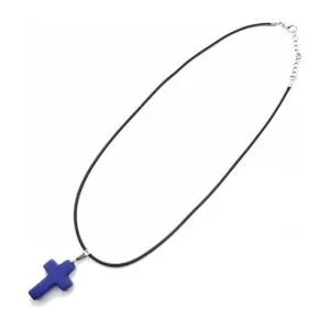 GXXMEI Juego de 20 colgantes de piedra en forma de cruz_3